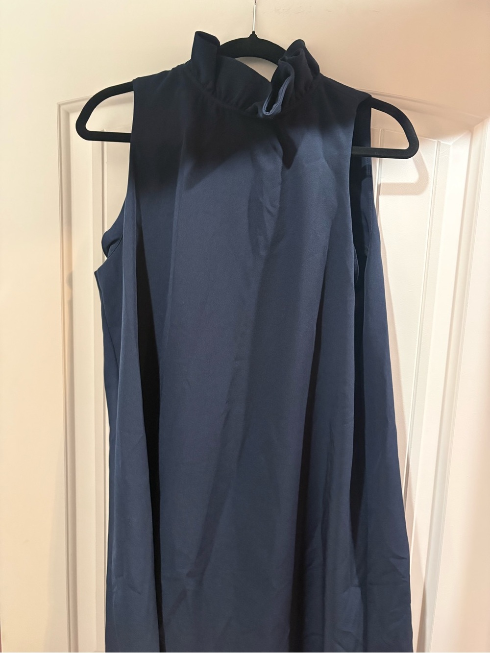 Tuckernuck Sleeveless Mock Neck Mini Dress in Navy